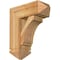 Ekena Millwork Imperial Arts and Crafts Rough Sawn Bracket w/ Offset Brace, Western Red Cedar, 8"W x 20"D x 24"H BKT0806X20X24IMP03RWR - alternate 1